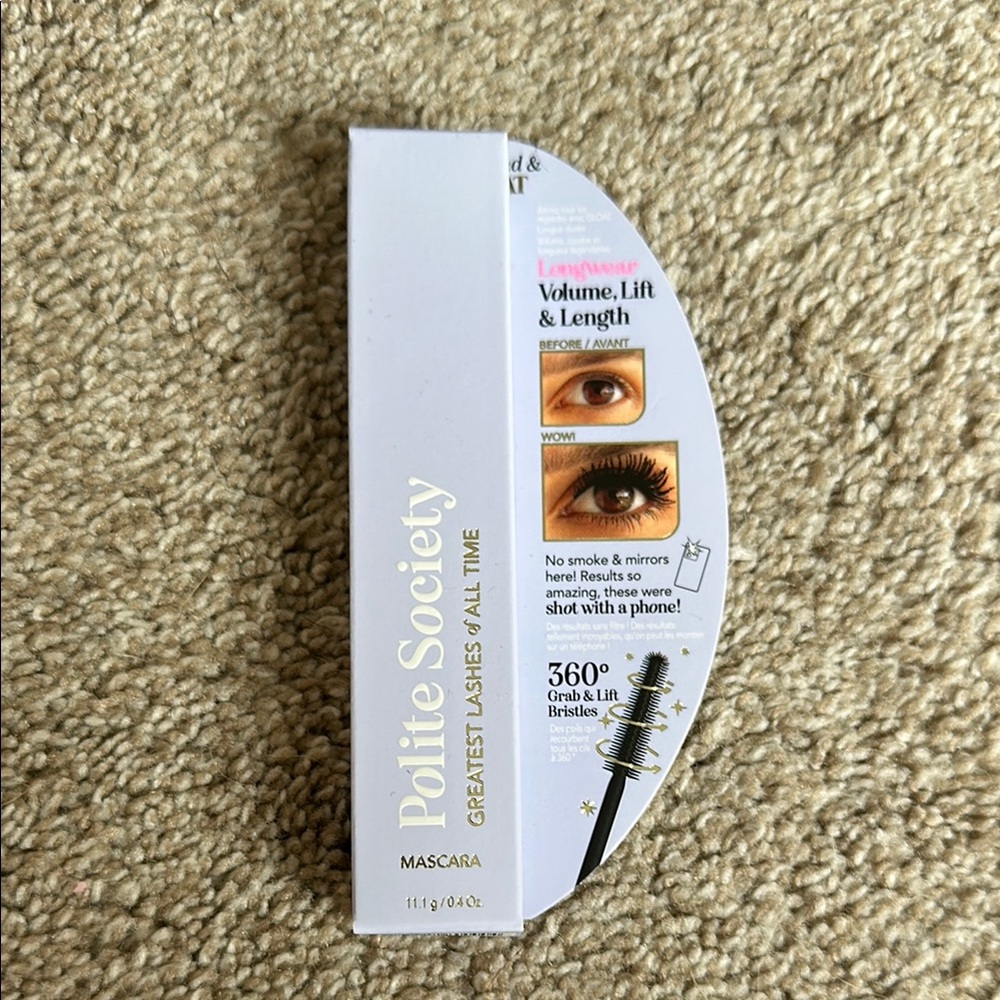 Polite society, greatest lashes of all time Black Mascara